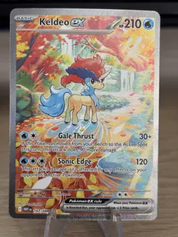 Pokemon TCG Keldeo EX White Flare Card 167/086 NM Condition - Image 1
