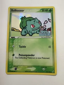 Bulbasaur 45/100 Reverse Holo Stamped EX Crystal Guardians 2006 Pokemon Card LP - Image 1
