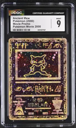 CGC 9 MINT Ancient Mew 2000 Movie Promo Reverse Holo Pokemon Card - Image 1
