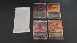 Mount Doom Scene LOTR MtG Promo Bundle Sealed pack One Ring Foil - Image 1