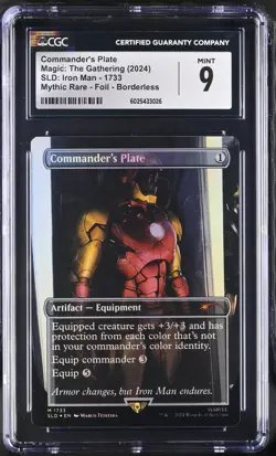 CGC 9 Commander's Plate #1733 2024 SLD: Iron Man - Image 1