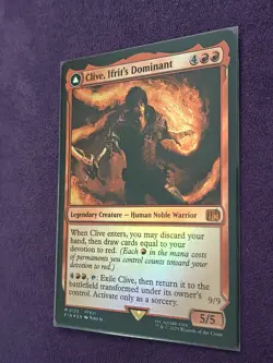 MTG Final Fantasy, Clive, Ifrit's Dominant / Ifrit, Warden of Inferno - Foil - Image 2