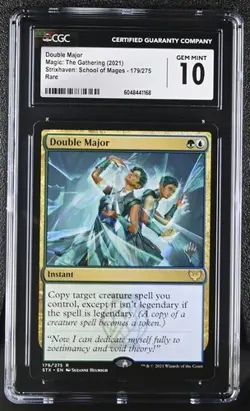 MTG Magic The Gathering Double Major Strixhaven School of Mages Rare CGC GEM 10 - Image 1