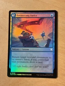 MTG Magic the Gathering 1x Boomerang Basics Foil Avatar NM - Image 1