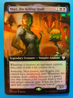 MTG 1x FOIL EXTENDED ART Mari, the Killing Quill 97 Streets of New Magic x1 NM - Image 1