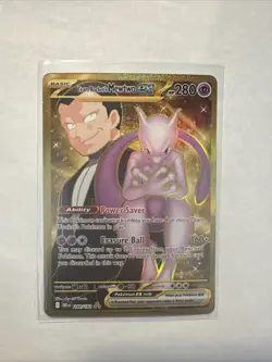 Team Rocket's Mewtwo ex - 240/182 - Pokemon Destined Rivals Hyper Rare NM - Image 1