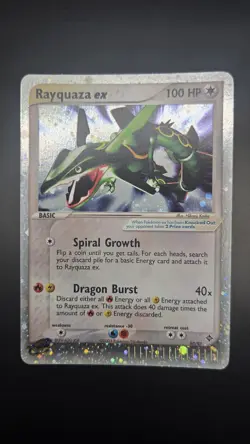 Rayquaza EX 97/97 — Excellent Condition — Ex Dragon — Rare Vintage Pokemon Card - Image 2