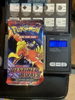 (VERY HEAVY) 32.17G Pokemon TCG Destined Rivals Sleeved Booster Pack (SEALED) - Image 1