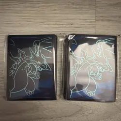 Pokemon TCG — Phantasmal Flames Charizard Sleeves (2 Packs, 65 Each) - Image 1