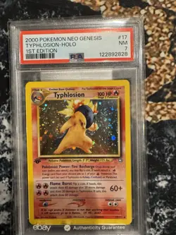 Pokemon TCG Typhlosion Neo Genesis Holo First Edition PSA 7 - Image 5