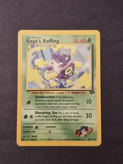 Pokemon TCG Koga's Koffing Unlimited Gym Challenge NM Condition - Image 1