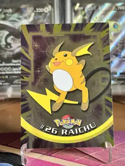 Raichu #26 Topps Pokemon 2000 TV Animation Edition Holo Foil Blue Logo LP - Image 1
