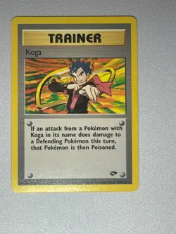 Pokemon TCG Pokemon Gym Challenge Trainer Koga Non-Holo 106/132 NM/LP - Image 1