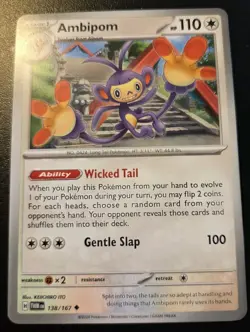 Ambipom 138/167 Uncommon Scarlet & Violet: Twilight Masquerade Pokemon TCG - Image 1