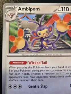 Ambipom 138/167 Uncommon Scarlet & Violet: Twilight Masquerade Pokemon TCG - Image 2