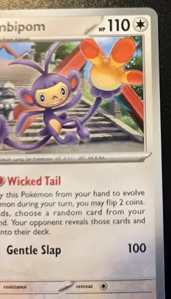 Ambipom 138/167 Uncommon Scarlet & Violet: Twilight Masquerade Pokemon TCG - Image 3