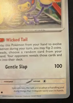 Ambipom 138/167 Uncommon Scarlet & Violet: Twilight Masquerade Pokemon TCG - Image 5