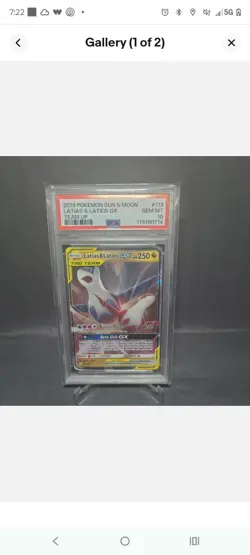 Pokemon Latias & Latios GX 113/181 Sm-Team Up Ultra Rare Holo PSA 10 TAG TEAM - Image 1