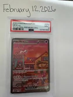 Pokemon TCG Mew ex SVP 053 PSA 9 Mint – Ultra Premium Collection Promo - Image 1