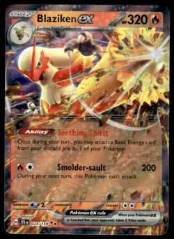 Pokemon TCG SV09: Journey Together #024/159 Blaziken ex NM - Image 1