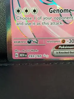 Pokemon 151 Mew Ex Full Art 193/165 Full Art Scarlet Violet ULTRA RARE EXCELLENT - Image 4