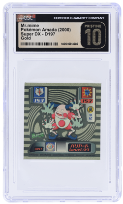 2000 Amada Pokemon Super Dx Japanese Mr.Mime Gold #D197 CGC PRI - Image 1