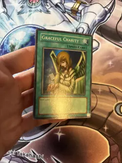 Yugioh / Graceful Charity / DLG1-EN089 / Super Rare / Dark Legends LP/MP (WNU) - Image 2