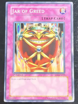 Jar of Greed SD3-EN029 Structure Deck: Blaze of Destruction 1st Edition LP - Image 1