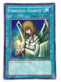 Yugioh / Graceful Charity / DLG1-EN089 / Super Rare / Dark Legends / (LP-NM) / - Image 1