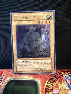 YUGIOH GENE-WARPED WARWOLF STON-EN001 SUPER 1ST ED NM - Image 1