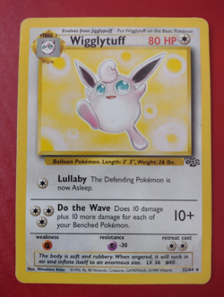Wigglytuff 32/64 Pokemon Card Rare Non Holo Jungle Set - Good Condition - Image 1
