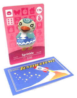 Animal Crossing Nintendo Amiibo - SPRINKLE #176 - Series 2 Authentic Card - Image 1