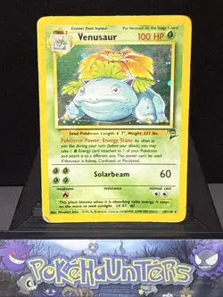 Pokemon Card Venusaur 18/130 Base Set 2 Rare Holo WOTC Played 2 - Image 1