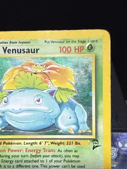 Pokemon Card Venusaur 18/130 Base Set 2 Rare Holo WOTC Played 2 - Image 2