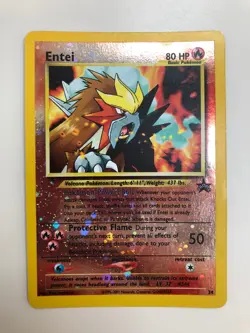 Pokemon Entei - Black Star Promo #34 Reverse Holo Movie Card- Near Mint (NM) - Image 1