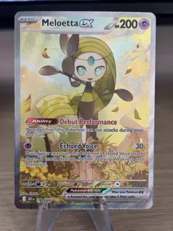 Pokemon TCG Meloetta Ex SIR 167/086 Black Bolt Near Mint Raw Card - Image 1