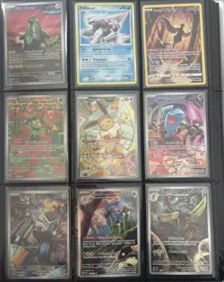 Pokemon Card Collection Binder Lot ex, ir, sar, sir, ar 150 card lot - Image 2