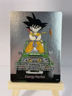Son Goku E-48 Silver Energy Marker Dragon Ball Manga Booster Card Fusion World - Image 1