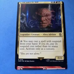 The Face of Boe MTG Card Doctor Who Misprint Miscut Error - Image 1