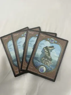 Magic: The Gathering Unglued Island Basic Land Cards Lot of 4 - Image 1