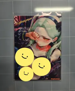 Rebecca Cyberpunk Edgerunners Custom Glow In The Dark Waifu Card Fan Art - Image 1