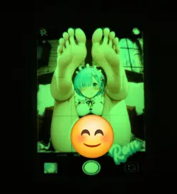 Rem Re:Zero Custom Glow In The Dark Waifu Card Feet Fan Art - Image 2