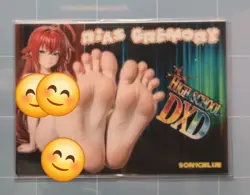 Rias Gremory High school DxD Custom Glow In The Dark Waifu Card Feet Fan Art 3 - Image 1