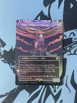 Ultima, Origin of Oblivion - UB: Final Fantasy 324 Borderless Foil MTG - Image 1