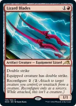 MTG Lizard Blades (153) | NM | Kamigawa: Neon Dynasty {NEO} - Image 1