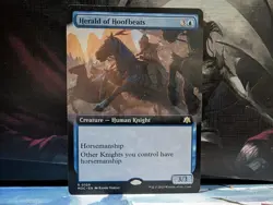 Herald of Hoofbeats Commander: March of the Machine Extended Art Rare NM - Image 1