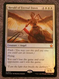 Herald of Eternal Dawn [New, Near Mint] *Foil* {Foundations MTG} - Image 1