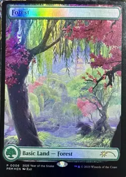 MTG - APAC Year Of The Snake - Forest- P 0006 - Foil - M - Image 1
