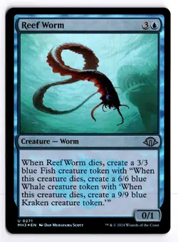 Reef Worm 271 Foil Modern Horizons 3 U MTG LP - Image 1
