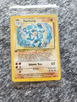 SEALED 1st Edition Machamp - 8/102 - Base Set Holo NM, English Pokemon Base Set - Image 1